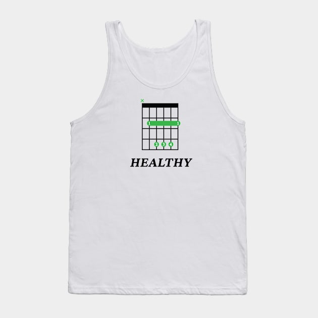 B Healthy B Guitar Chord Tab Light Theme Tank Top by nightsworthy